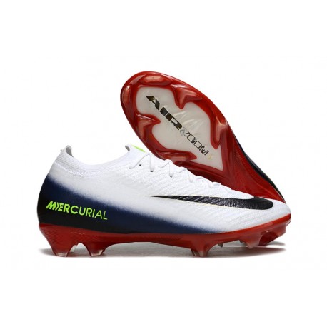 Zapatos Nike Mercurial Vapor XVI Elite FG Blanco Negro Rojo