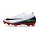 Zapatos Nike Mercurial Vapor XVI Elite FG Blanco Negro Rojo