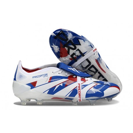 adidas Predator Elite 25 Tongue FG Blanco Azul Rojo