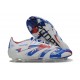 Tacos de Futbol adidas Predator Elite FG Blanco Azul Rojo