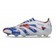 Tacos de Futbol adidas Predator Elite FG Blanco Azul Rojo