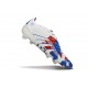 Tacos de Futbol adidas Predator Elite FG Blanco Azul Rojo