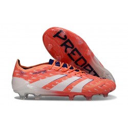 Tacos de Futbol adidas Predator Elite FG Naranja Blanco