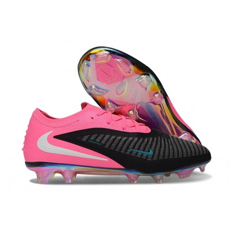 Zapatos de Fútbol Nike Phantom 6 Low Elite FG Rosa Negro