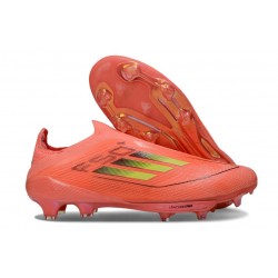 Adidas F50 + Sin Cordones FG Rojo Amarillo