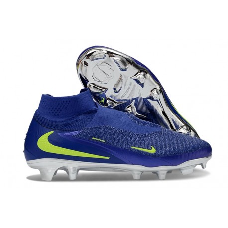 Zapatos Nike Phantom 6 Alto Elite Fg Azul Amarillo