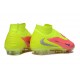 Zapatos Nike Phantom 6 Alto Elite Fg Rosa Amarillo