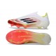 Botas de Fútbol adidas F50 Elite LL FG Blanco Negro Amarillo