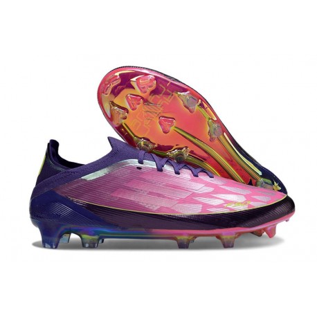 adidas F50 Elite FG X Lamine Yamal Unity Morado Ftwr Blanco Limón Lúcido