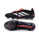 Bota de Fútbol adidas Predator 26 Elite FT FG Negro Blanco Rojo