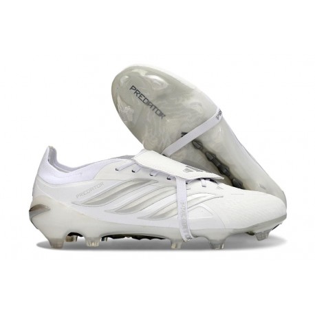 Bota de Fútbol adidas Predator 26 Elite FT FG Blanco Plateado