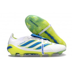 Bota de Fútbol adidas Predator 26 Elite FT FG Blanco Azul Amarillo