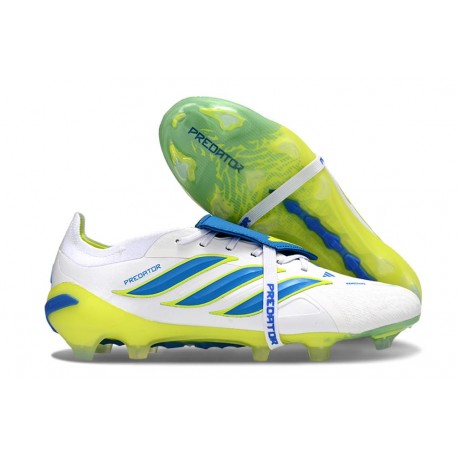 Bota de Fútbol adidas Predator 26 Elite FT FG Blanco Azul Amarillo
