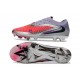Zapatos de Fútbol Nike Phantom 6 Low Elite FG Rojo Blanco Lila