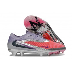 Zapatos de Fútbol Nike Phantom 6 Low Elite FG Rojo Blanco Lila
