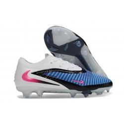 Zapatos Nike Phantom 6 Low Elite FG Azul Carrera Explosión Rosa Blanco