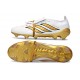 Bota de Fútbol adidas Predator 26 Elite FT FG Blanco Dorado