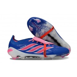 Bota de Fútbol adidas Predator 26 Elite FT FG Azul Carrera Explosión Rosa