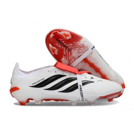 Bota de Fútbol adidas Predator 26 Elite FT FG Blanco Rojo Negro