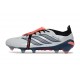 Bota de Fútbol adidas Predator 26 Elite FT FG Gris Negro Rojo