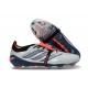 Bota de Fútbol adidas Predator 26 Elite FT FG Gris Negro Rojo