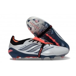 Bota de Fútbol adidas Predator 26 Elite FT FG Gris Negro Rojo