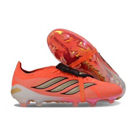 Bota de Fútbol adidas Predator 26 Elite FT FG Rojo Dorado