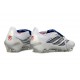 Bota de Fútbol adidas Predator 26 Elite FT FG Blanco Plateada Azul