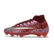 Zapatillas Nike Zoom Mercurial Superfly X Elite FG Rojo Plateado