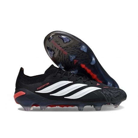 Botas y Zapatillas de Fútbol adidas Predator 26 Elite FG Negro Blanco Rojo