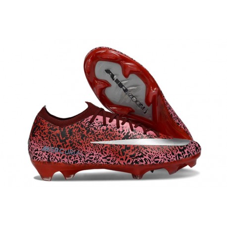Nike Mercurial Vapor 16 Elite FG Botas de Fútbol Rojo Plateado