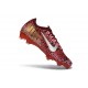 Nike Mercurial Vapor 16 Elite FG Botas de Fútbol Rojo Plateado