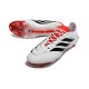 Botas y Zapatillas de Fútbol adidas Predator 26 Elite FG Blanco Negro Rojo