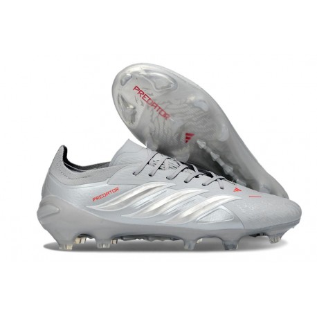 Botas y Zapatillas de Fútbol adidas Predator 26 Elite FG Gris Plateado