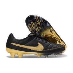 Tacos de Futbol Nike Tiempo Maestro Elite FG Negro Dorado