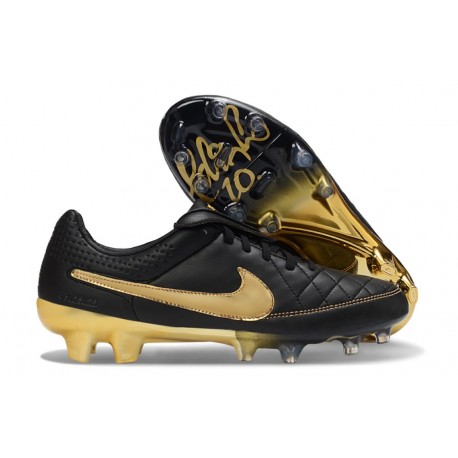 Tacos de Futbol Nike Tiempo Maestro Elite FG Negro Dorado