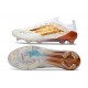 Botas y Zapatillas de Fútbol adidas F50 Elite FG Blanco Dorada