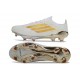 Zapatillas de Fútbol Adidas F50+ FG Blanco Dorada