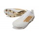 Zapatillas de Fútbol Adidas F50+ FG Blanco Dorada