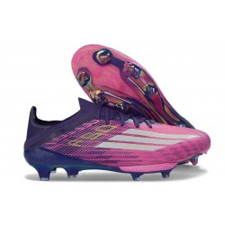 Zapatillas de Fútbol Adidas F50+ FG X LAMINE YAMAL Violeta Rosa Blanco
