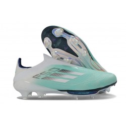 Botas de Fútbol Adidas F50+ Lacceless FG Verde Plateado