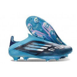 Botas de Fútbol Adidas F50+ Lacceless FG Negro Azul