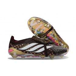 Bota de Fútbol adidas Predator 26 Elite FT FG Negro Blanco Dorado