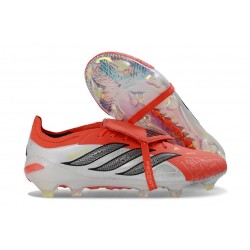 Bota de Fútbol adidas Predator 26 Elite FT FG Rojo Lúcido Negro Ftwr Blanco