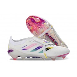 Bota de Fútbol adidas Predator 26 Elite FT FG Blanco Rosa