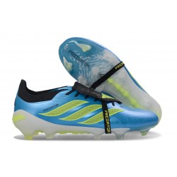 Bota de Fútbol adidas Predator 26 Elite FT FG Rayo Azul Team Amarillo Solar