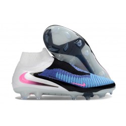 Zapatos Nike Phantom 6 Alto Elite Fg Azul Carrera Explosión Rosa Blanco