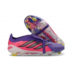 Bota de Fútbol adidas Predator 26 Elite FT FG Violeta Rosa