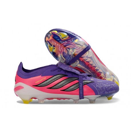 Bota de Fútbol adidas Predator 26 Elite FT FG Violeta Rosa