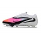Zapatos de Fútbol Nike Phantom 6 Low Elite FG Blanco Rosa Negro